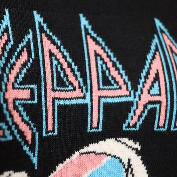 Forever 21 Black Crew Neck Sweater with Rock Band Graphic Oversized Small - Picture 6 of 15